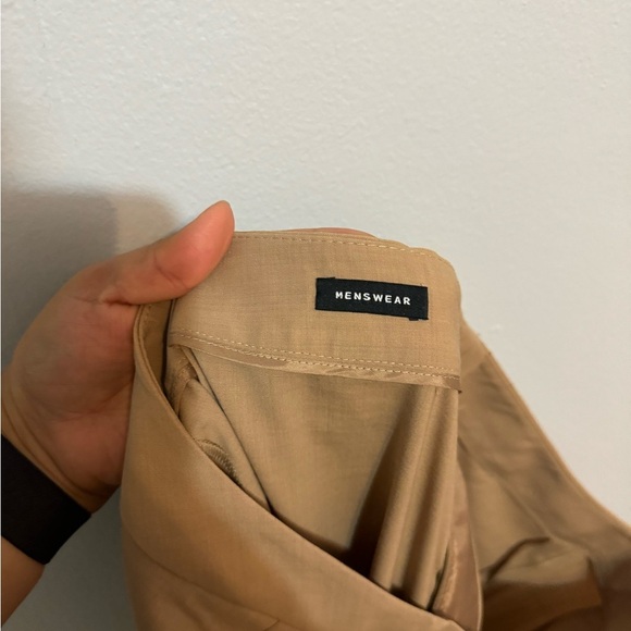 Lafayette 148 New York Beige Menswear Trousers - Picture 3 of 4